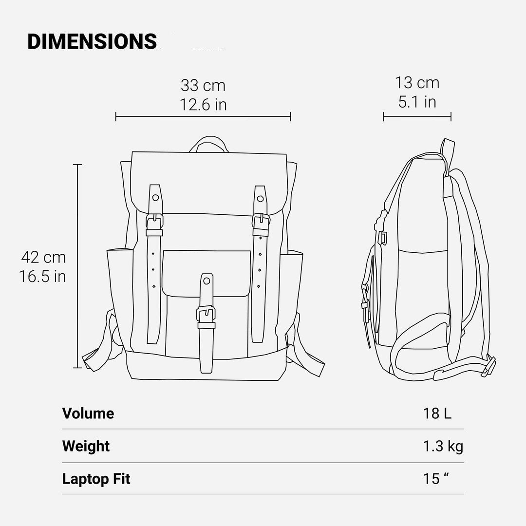 Vintage Laptop Backpack | GRANADA