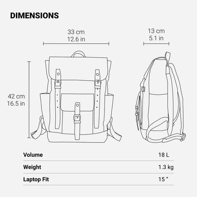 Vintage Laptop Backpack | GRANADA