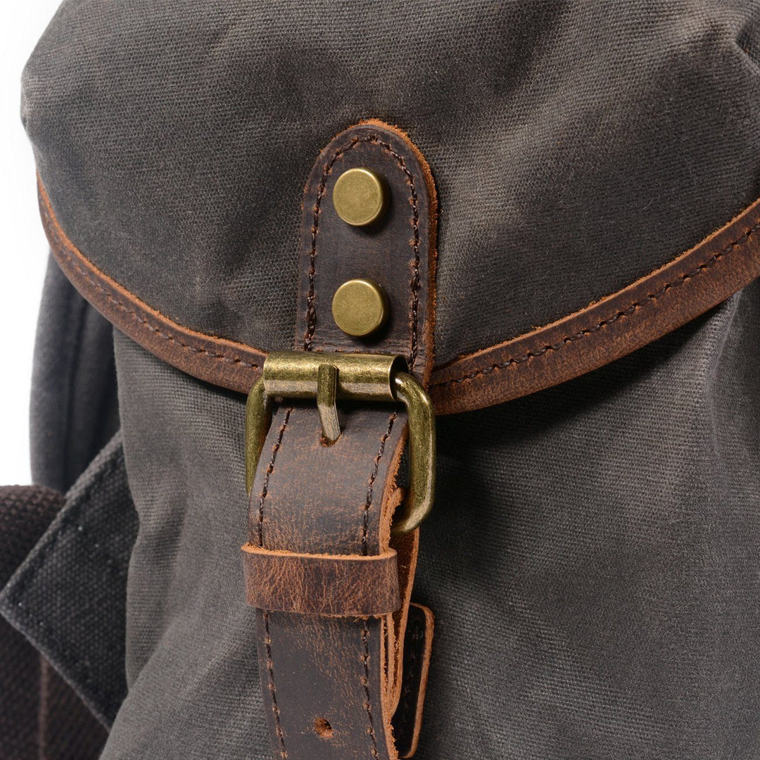 Canvas Leather Backpack | SALZBURG