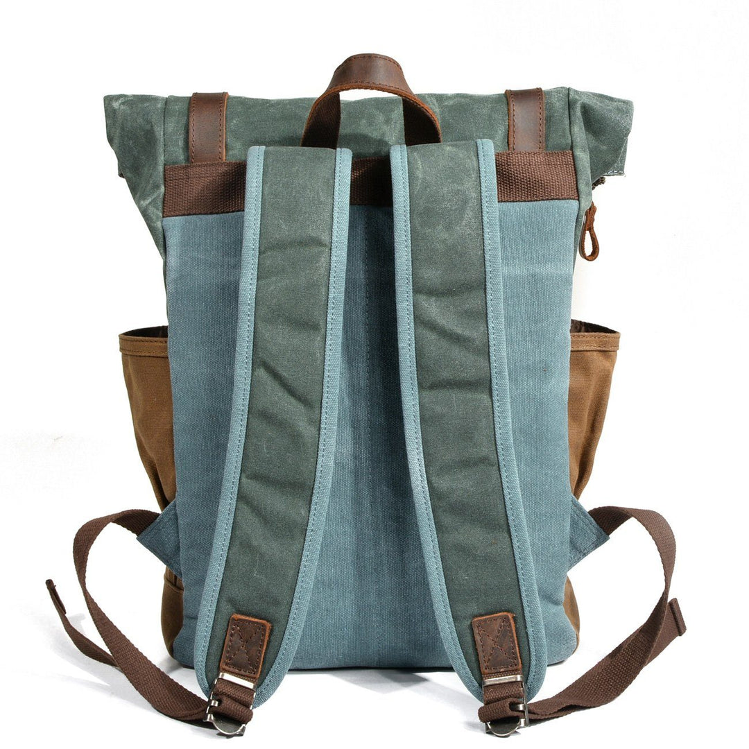 Waxed Canvas Roll Top Backpack | MARSEILLE