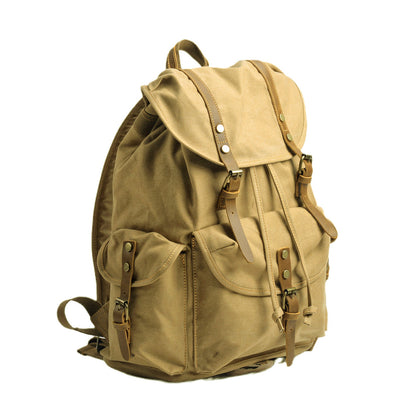 Military Canvas Backpack | INTERLAKEN